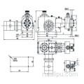 Ailipu jymz Corrosion Corrosion Mydralic Diaphram Metering Pump